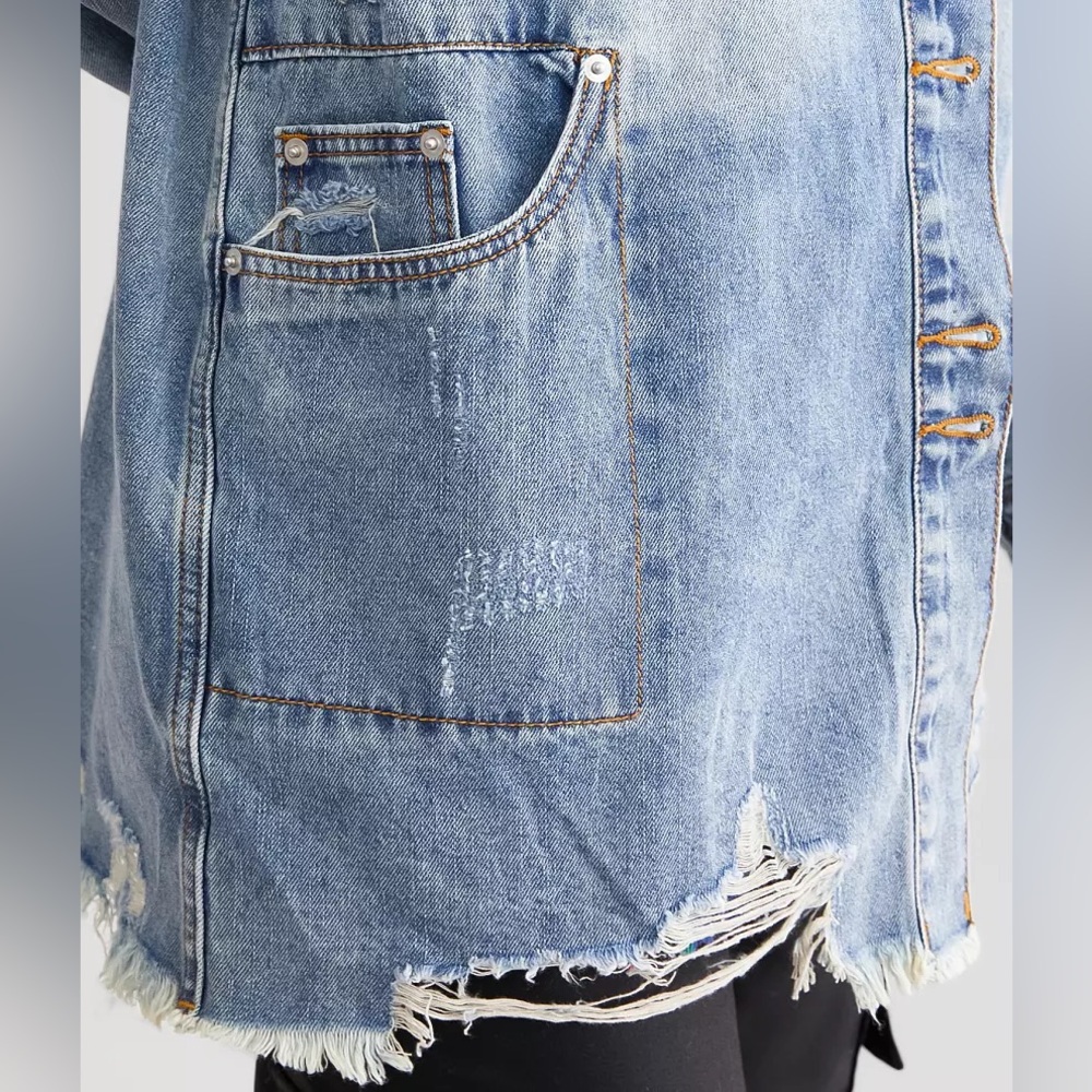 Veveret destructed denim jacket - Picture 5 of 7